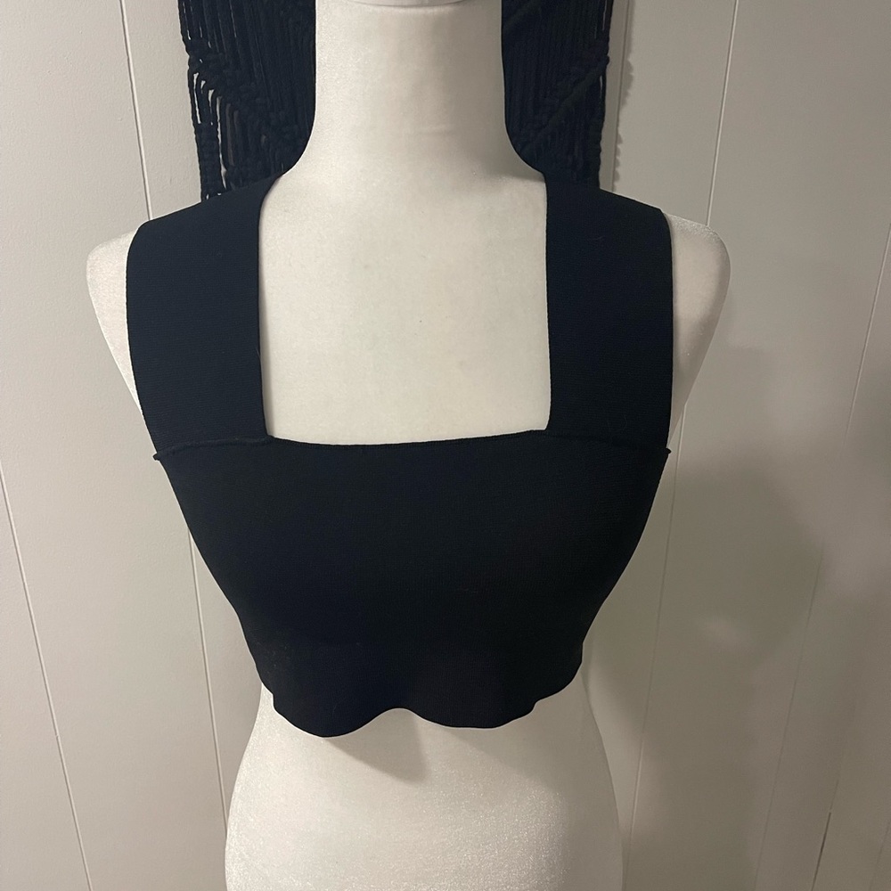 Black Bandage Crop-top